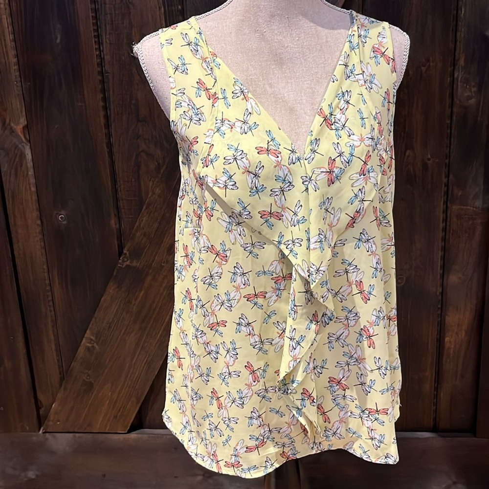 Dragonfly sleeveless blouse